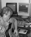 John in the studio. (44,426 bytes)